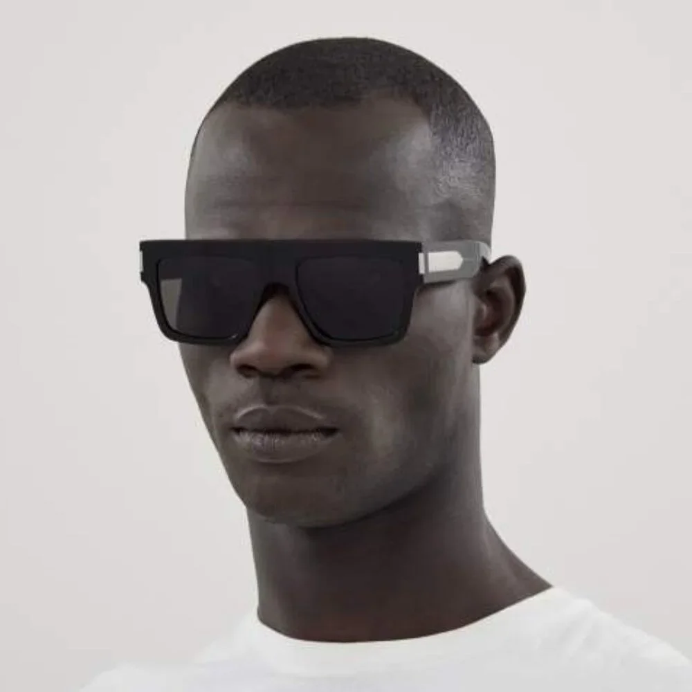 NEW SL628 001 SAINT LAURENT SQUARE BLACK UNISEX SL 628 001 SUNGLASSES
